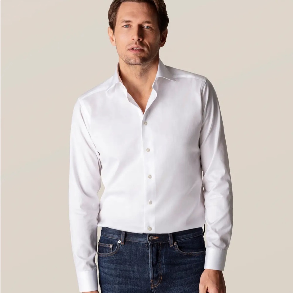 ETON signature men's white shirt size 42 neck 16.5